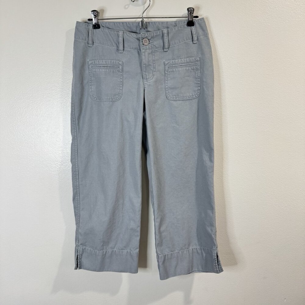 Y2K The North Face Pants 4 Utility Wide Leg Crop Bue Gray Outdoor Hiking